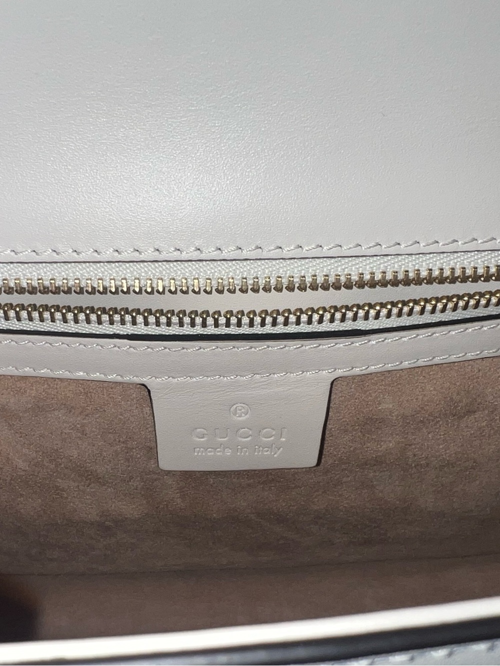 Gucci White Sylvie Floral Embroidered Leather Shoulder Bag - Picture 7 of 16